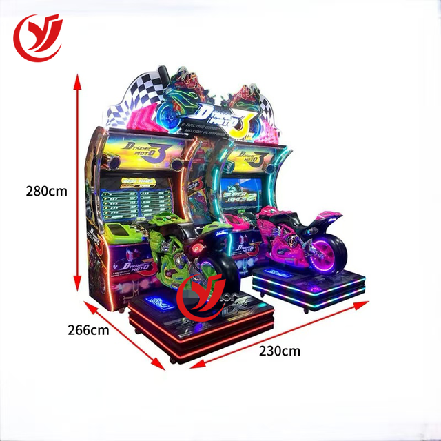 2026 New Product 2 Player Video Simulator Coin Operated Motorcycle Racing Arcade Game Machine