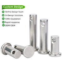 Pin Dowel Baja Karbon Profesional dengan Gagang T, Pengunci Bola, Pelepas Cepat, Pegas, Lubang Silinder, dan Kepala Silinder