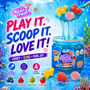 Ocean Slime Candy Internet Celebrity Trending Search Sour Gel Gooey Fruit Liquid Candy OEM Private Label Candy Manufacturer
