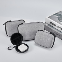 Sac de rangement portable pour accessoires numériques en EVA, coque rigide antichoc, organiseur électronique pour écouteurs, câbles, disques durs
