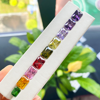 Vente directe usine YinZheng – Zircon cubique synthétique de qualité 3A, taille princesse OCT, couleurs variées, effet de jeu de couleurs/feu