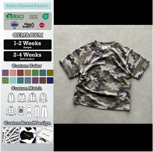 Camiseta de Camuflaje para Hombre OEM, 240 g/m², Estampado Completo, Talla Grande, Lisa, Deportiva, <span class=keywords><strong>Nueva</strong></span>, Camisa Masculina Premium, Camisas Personalizadas - Product Image 1