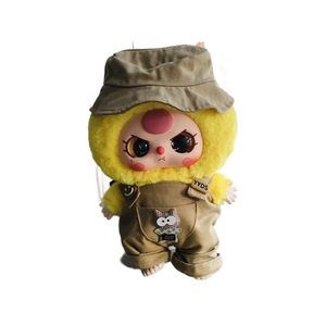 Vêtements pour poupées en peluche 400% : Salopette à poches motif chat cinq étoiles avec chapeau, tenue de déguisement en tissu mignon, emballage en sac en filet, <span class=keywords><strong>14</strong></span> <span class=keywords><strong>ans</strong></span> - Product Image 5