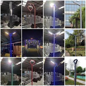 ไฟถนนเสาเหล็กชุบสังกะสีสำหรับจอดรถความยาว6ม. 7ม. 8ม. 9ม. 10m15m 20FT สนามเทนนิส - Product Image 3