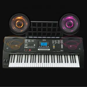 Aiersi brand 2022 New arrival 61 keys electronic keyboard piano double wheel/dual timbre/thumb drive port for all levels players