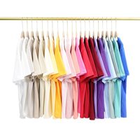 Nouvelle collection d'été des fabricants de vêtements personnalisés Mode minimaliste 240G T-shirt à manches courtes Couleur unie Casual Knitted