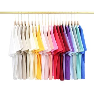 Nouvelle collection d'été des fabricants de vêtements personnalisés Mode minimaliste 240G T-<span class=keywords><strong>shirt</strong></span> à manches courtes Couleur unie Casual Knitted - Product Image 1