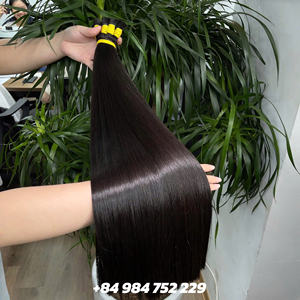 Hot new year Single Donor Hair Bulk Double Drawn Disponible chez Thanh An Hair Company, très doux, pas d'enchevêtrement, pas de perte - Product Image 1