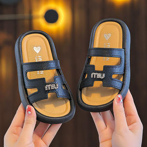 Best-selling Unisex Children's <b>Slippers</b> in Summer Are Stylish Thickened Simple Odorless Anti-slip Anti-drop Soft Comfortable - Product Image 3