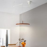 Suspension LED simple au design danois moderne, luminaire décoratif en fer pour plafond haut