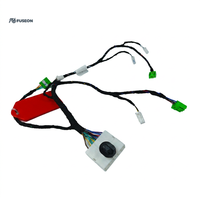Rangkaian Kabel Panel Pintu Mobil IP67 Tahan Air Konektor Hijau Kabel Kontrol Jendela OEM Kustom 12V 24V