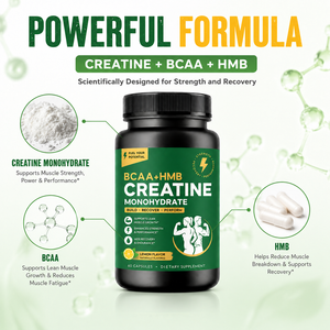 Integratore di Creatina Monoidrata, BCAA e HMB per lo Sviluppo Muscolare - Capsule |   Prodotto per <span class=keywords><strong>Dropshipping</strong></span> su Amazon - Product Image 2