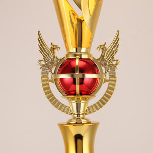 Trophée en métal au prix d'usine en gros, coupe personnalisée de haute qualité, prix sportif, trophée de football en or - Product Image 4