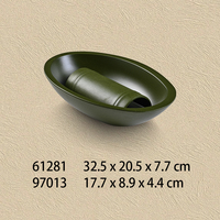 Ensemble de vaisselle en mélamine légère et incassable, plats de service multi-tailles, compatibles lave-vaisselle, design personnalisé pour les réunions de famille