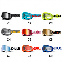 Lunettes MX de haute qualité avec sangles et lentilles interchangeables, lunettes de moto coupe-vent pour la conduite et l'alpinisme, haute définition, anti-poussière