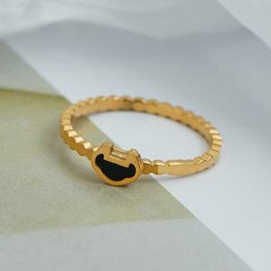 Custom <b>Vintage</b> <b>Ring</b> Hypoallergenic Non Tarnish Stainless Steel Engagement14k 18k <b>Gold</b> Plated <b>Ring</b> for Women - Product Image 5