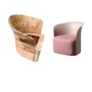 Chaise de <span class=keywords><strong>loisirs</strong></span> en bois massif moderne FC-20-78 canapé simple <span class=keywords><strong>pour</strong></span> salon lumière luxe créatif Simple planche à cintrer - Product Image 1