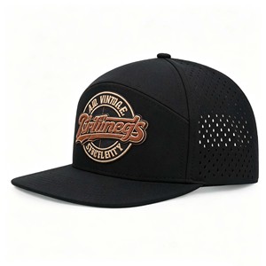 6 Panel High Quality Snapback Caps Woven Patch Hip Hop <b>Hat</b> - Product Image 3