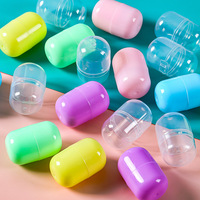 Vente flash : Capsules vides pour Gashapon, jouets en forme de boule, 32 mm x 47 mm, transparentes, colorées, en plastique, boules colorées en vrac, jouets bon marché