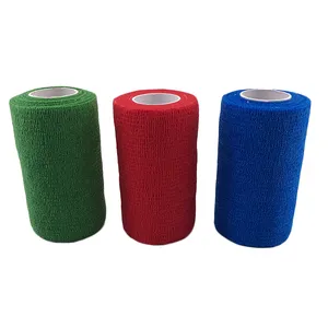 Di vendita caldo di stirata non tessuto coesivo della vet wrap impermeabile elastico wrap bandage