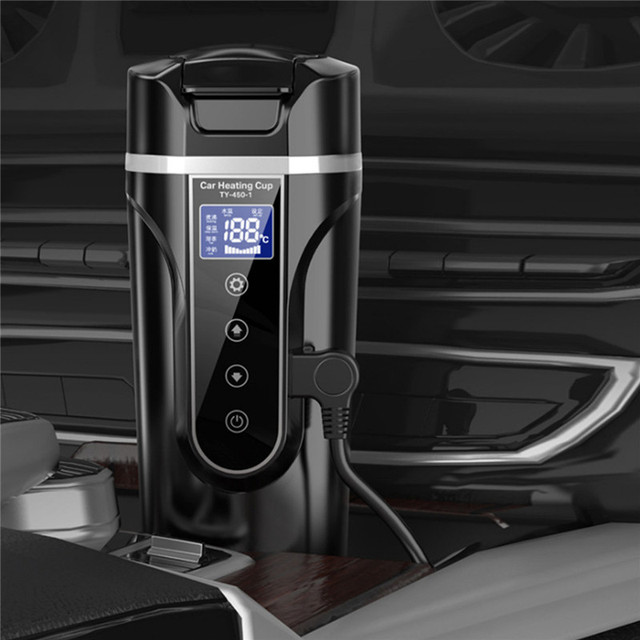 Self Heating Electronic USB Powered Portable Modern Design Temperature Display Smart Thermal Mug Water Bottle BPA Free