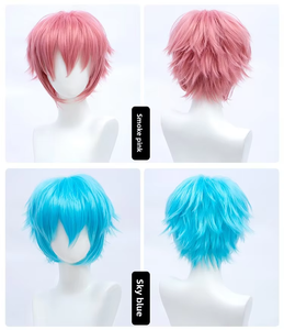 Perruque de cosplay colorée pour homme, style <span class=keywords><strong>anime</strong></span>, en fibre haute température, densité 150 %, taille moyenne, fabriquée à la machine, pour Halloween - Product Image 2