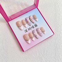 Faux ongles en gel à presser éclaircissants de designer, couvrance totale, fabricant