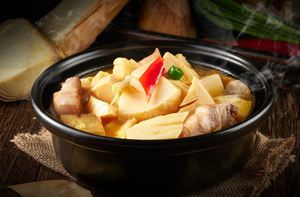 Meisei Factory Direct Légumes en conserve frais, coupés aléatoirement, pour sauté, pousses <span class=keywords><strong>de</strong></span> <span class=keywords><strong>bambou</strong></span> d'hiver en dés 1000g - Product Image 3