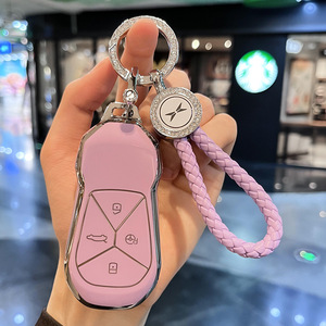 Llavero con soporte para llave de coche de Metal de diamante de lujo 2025 para Xpeng G6 G9 P7 P5 G3, accesorios de protección para llavero - Product Image 3