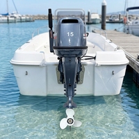 Sistem Pengapian CDI OEM Short Shaft, Kontrol Kemudi, Sistem Pendingin Air, Motor Tempel 15HP 4 Tak untuk Perahu Nelayan
