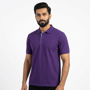 Gama alta 100% algodón nueva marca de verano polos F manga corta Color sólido Casual Tops moda ropa hombres - Product Image 1