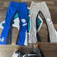 Style de rue lettre bouffée impression grand logo personnalise une variété de couleurs que vous voulez pantalon pantalon bas coupe Joggers hommes