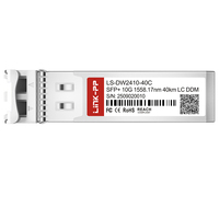 10G SFP+ Module SMF DWDM 1558.17nm 40km Commercial Fiber Optical Transceiver