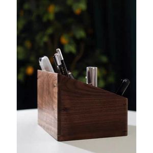 Classic Style Wooden Rectangular Storage Box <strong>Organizer</strong> <strong>for</strong> Household Supplies or Office Use <strong>for</strong> <strong>Remote</strong> Controller Organization - Product Image 3