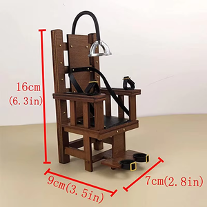 Silla Eléctrica a Escala 1/12 para Escenas de Soldados, con Esposas y Grilletes, Mini Equipo de Madera, Cadenas en Forma de <span class=keywords><strong>X</strong></span>, Muebles de Cosplay de <span class=keywords><strong>6</strong></span> Pulgadas - Product Image 2