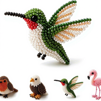 Nouveau produit transfrontalier : Kit de perlage d'oiseaux DIY, Ensemble de perles créatives faites à la main pour oiseaux