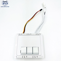 Interrupteur tactile LED pour miroir certifié ETL FCC 110V 240V, étanche IP44, capteur intégré à 3 touches pour miroir intelligent