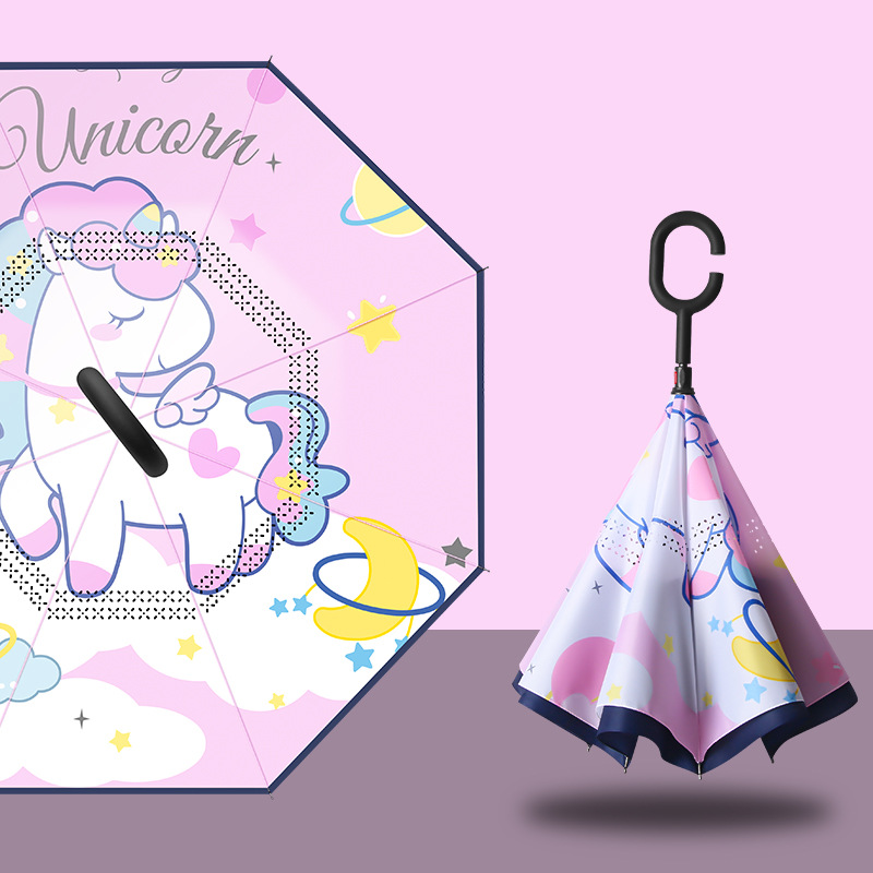 Licorne ciel étoilé rose