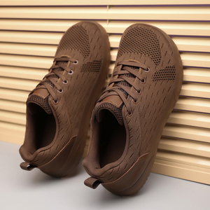 Zapatos de Punta Ancha con Malla Transpirable para Hombre, Zapatillas Antideslizantes para Caminar al Aire Libre, Cómodas y con Diseño Moderno - Product Image 3