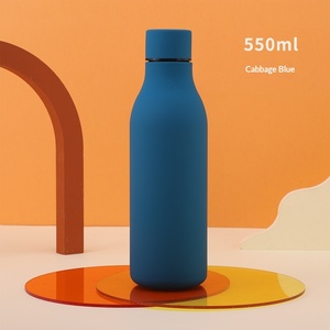 Bouteille isotherme en acier inoxydable de 18 oz avec poignée en corde, petite ouverture, revêtement caoutchouté, pour café et <span class=keywords><strong>eau</strong></span> <span class=keywords><strong>chaude</strong></span> - Product Image 2