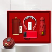Nouvelles Idées Tendances Écologique Lumière De Luxe Givré Tasse Téléphone Stand Power Bank Masseur De Cou Parapluie Groupe Anniversaire Coffrets Cadeaux