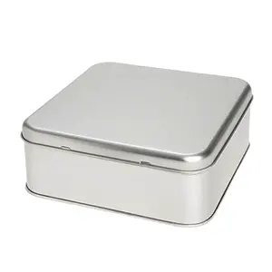 Scatola di latta quadrata personalizzata per merchandising - Product Image 1