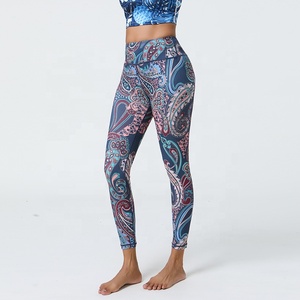<span class=keywords><strong>Leggings</strong></span> Deportivos Casuales para Mujer, de Cintura Alta, Transpirables, Antibacterianos, con Logotipo Personalizado, Venta al por Mayor, <span class=keywords><strong>Leggings</strong></span> Estampados para Chicas - Product Image 2