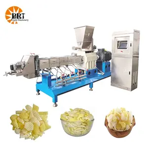 high quality pani puri machine automatic fried 3d pallet snack food making extruder production line plant