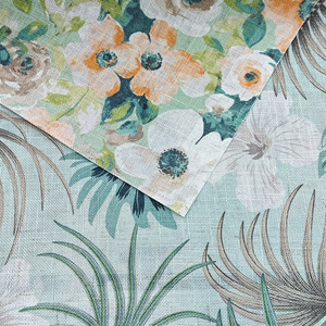 Vải lanh in vải lanh in vải lanh hữu cơ nhìn dệt in Voile Rèm sang trọng vải GMS 210/230 - Product Image 4