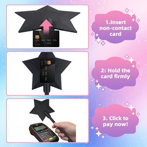 Penna Touch Screen a Forma di Stella, Stilo Portatile per POS, Penna Touch con Punta in Silicone Morbido per Telefono e Tablet, Strumento per Cassiere - Product Image 3
