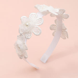 إكسسوارات شعر بتصميم خرافي للأطفال عصابة رأس يدوية للتصوير الفوتوغرافي للسفر عصابة رأس ببتلة زهور لؤلؤ - Product Image 6