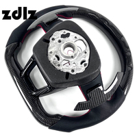 Volant en fibre de carbone LED avec palettes de changement de vitesse pour Audi A6 C7 C8 A4 A5 A7 S3 S4 S5 S6 S7 B9 B9.5 RS3 RS4 RS5 RS6 RS7 RS8 RS