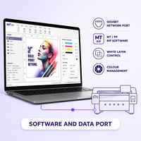 Distributor Printer UV Ink Digital Flatbed Pembelian Grosir Ukuran A4 200x300mm KCMYW Lima Warna OEM ODM Pasokan Label Pribadi