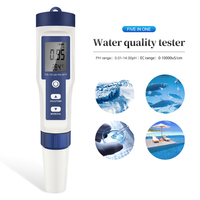 5 en 1 TDS PH SALT EC TEMP compteur de qualité de l'eau Portable testeur d'eau stylo mesure eau potable piscine